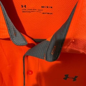 Orange Under Armour shirt